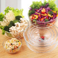 Haonai High quality and cheap printing color glass bowl for fruit 6pcs salad bowl